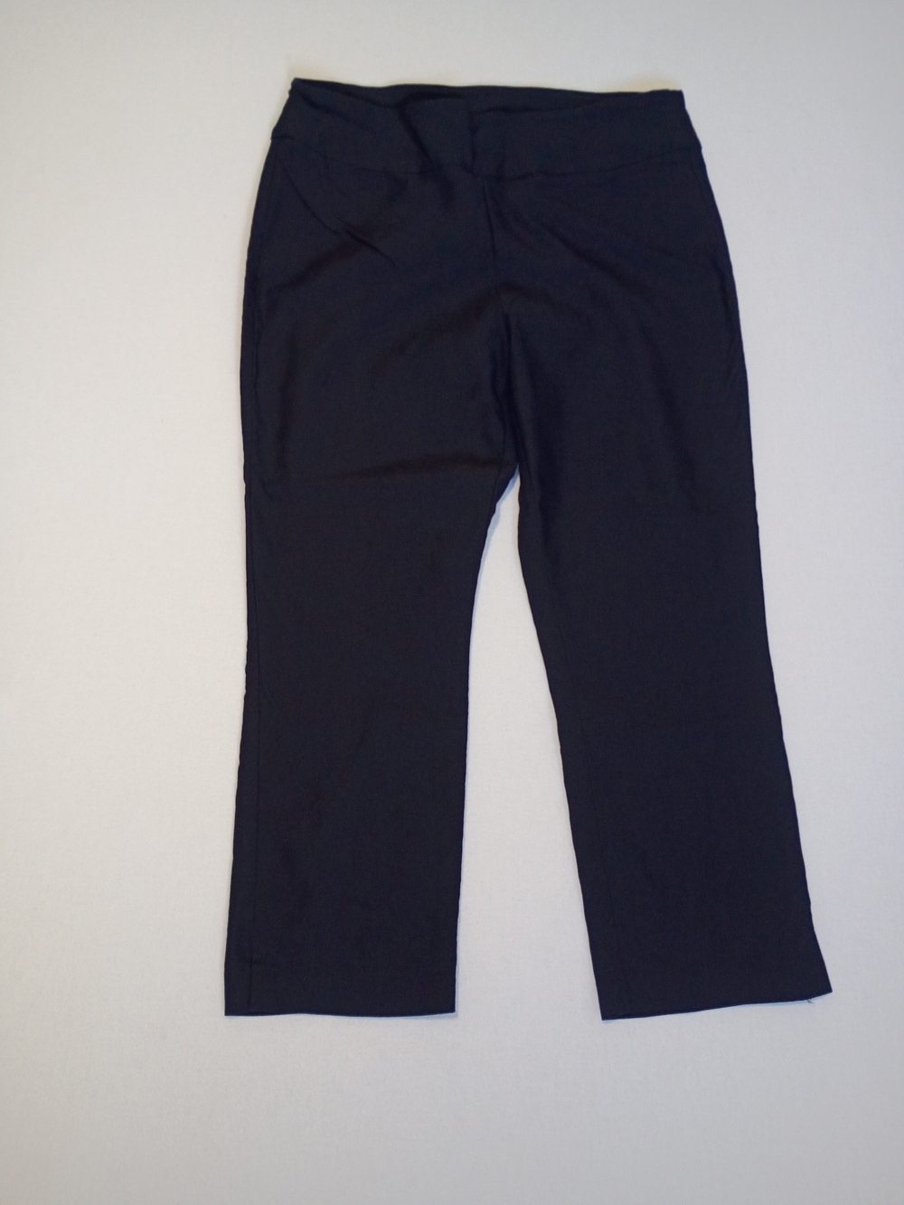 Tribal Soft Stretch Capri Cropped Pants Black Size 10 Pull On Business Casual